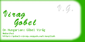 virag gobel business card